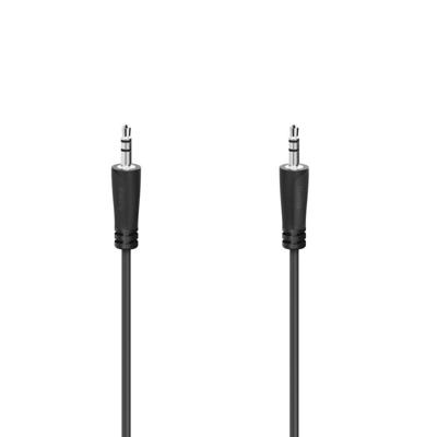 Hama Audiokabel 3,5-mm-jack - 3,5-mm-jack, stereo, 5,0 m Mini jack kabel Zwart