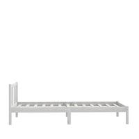 Bedframe massief grenenhout wit 100x200 cm - thumbnail