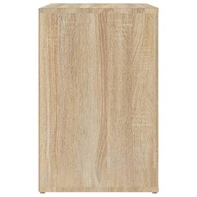 VidaXL Schoenenkast 130x35x54 cm bewerkt hout sonoma eikenkleurig