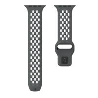 By Qubix - Ultimate Sport Edition bandje - Donkergrijs - Compatible met Apple Watch 44mm / 45mm / 46mm / 49mm - Compatible Apple watch bandjes - thumbnail