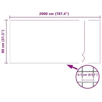 VidaXL Horrengaas wit 80 x 2000 cm glasvezel