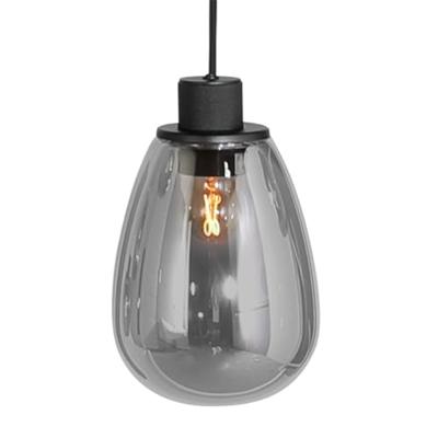 Steinhauer Eettafel hanglampReflexion zwart met rookglas - 3796ZW