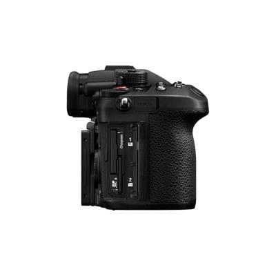 Panasonic Lumix DC-GH7E Micro Four Thirds Spiegelloze Camerabody, 25,2 MP, C4K/4K 4:2:2 60/50p-video, Fasehybride AF, Active IS, 32-bits Float Audio, OLED, Zwart