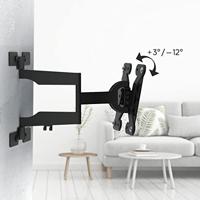 Hama TV-Muurbeugel Extra Vlak voor Beeldscherm 48-122 cm Zwart - thumbnail
