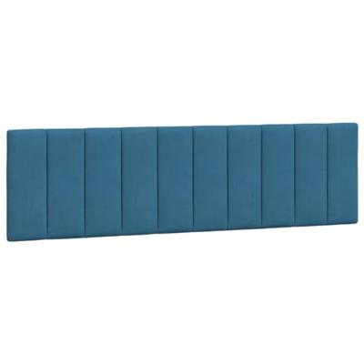 Bedframe zonder matras "Hanko" fluweel blauw 180x200 cm