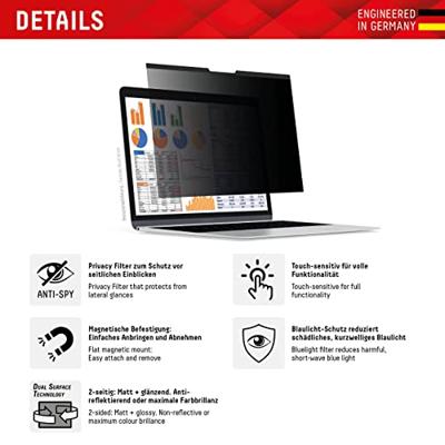 DISPLEX Privacy Safe Privacyfolie Laptop 39,6 cm (15,6) Beeldverhouding: 16:9 01763 Universal DISPLEX Privacy Safe Privacyfolie Laptop 39,6 cm (15,6) Beeldverhouding: 16:9 01763 Universal