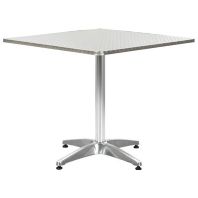 VidaXL Tuintafel 80x80x70 cm aluminium zilverkleurig VidaXL Tuintafel 80x80x70 cm aluminium zilverkleurig