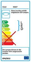 Eglo Led plafondlampFradelo 3000K - 4x4w - 28cm chroom met kristal - 95657 - thumbnail