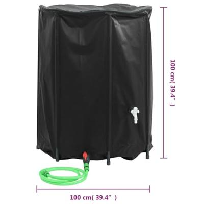 VidaXL Watertank met kraan opvouwbaar 750 l pvc - thumbnail
