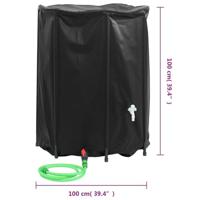Watertank met kraan opvouwbaar 750 L PVC - thumbnail