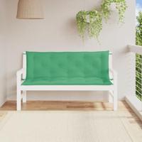 VidaXL Tuinbankkussens 2 st 150x50x7 cm oxford stof groen - thumbnail