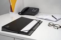 Exacompta sorteermap Ordonator met harde kaft, uitrekbare rug, 24 vakken A tot Z, zwart - thumbnail