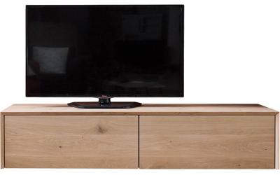 Goossens Tv Meubel Luuk, 2 kleppen zonder kabeldoorvoer in bovenblad