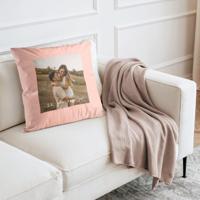 Kussen bedrukken - Roze - 40 x 40 cm - thumbnail