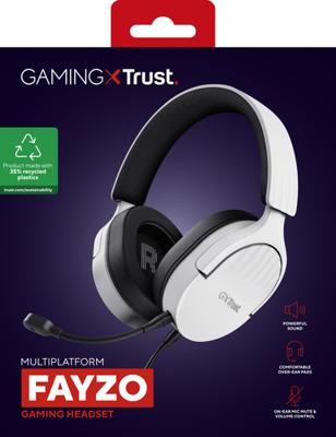 Hoofdtelefoon met microfoon Trust 25210 Zwart/Wit - thumbnail