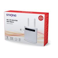 STRONG 4G LTE WLAN-router 300, LTE tot 150 Mbit/s, 2,4 GHz WiFi @ 300 Mbit/S, 802.11b/g/N, 4X LAN-poorten, 2 x sim-adapter, wit - thumbnail