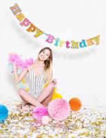 LetterBanner Happy Birthday Holografisch - thumbnail