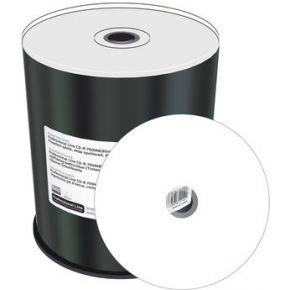 Professional Line CD-R 700Mb|80Min 52-voudige schrijfsnelheid, volledig bedrukbaar (inkjetprinter), Proselect wit, volledig gemetalliseerd, zilveren schrijfzijde, 100 cakebox