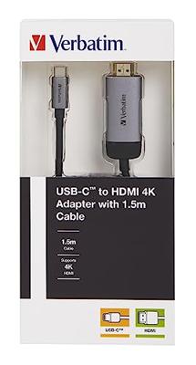 Verbatim USB-C Adapterkabel [1x USB-C stekker - 1x HDMI-stekker] 49144 1.50 m