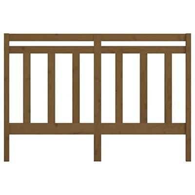 Hoofdbord 126x4x100 cm massief grenenhout honingbruin