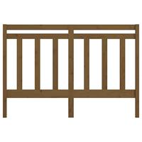 Hoofdbord 126x4x100 cm massief grenenhout honingbruin - thumbnail