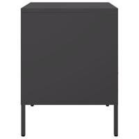 Nachtkastjes 2 st 36x39x50,5 cm staal zwart - thumbnail