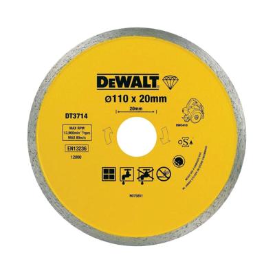 DeWALT DT3714 Diamantzaagblad 110 x 20mm DeWALT DT3714 Diamantzaagblad 110 x 20mm
