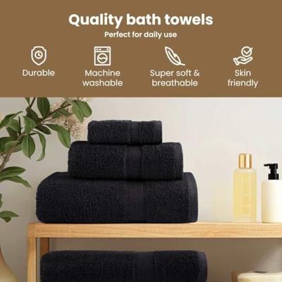 VidaXL Gastendoek solund 25 pcs zwart 100 x 150 cm 550 gsm