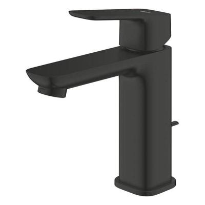 Grohe Cubeo Wastafelmengkraan - M-size - uitloop 11.6cm - opbouw - zwart mat 1017562430