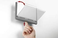 Durable Deur-/infobord | B149xH105,5 mm | controlevenster acrylglas | achterdeel ABS grafiet | 1 stuk - 486137 486137 - thumbnail