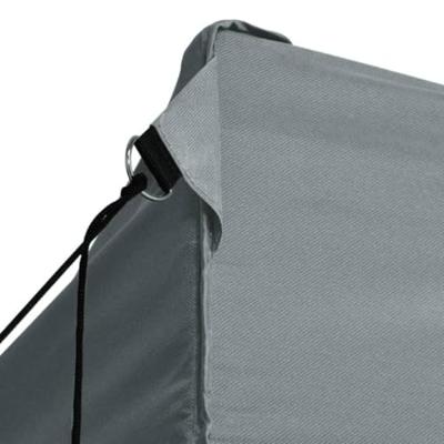 VidaXL Partytent met 3 zijwanden inklapbaar 3x4 m staal antraciet