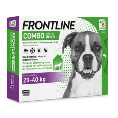 Frontline Combo Spot On hond L /20-40 kg 6 pipetten