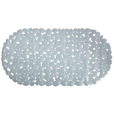 MSV Douche|bad anti-slip mat badkamer - pvc - grijs - 35 x 68 cm