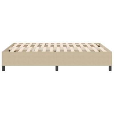 Boxspring bed Grijs groen 160 x 200 cm Katoenen stof