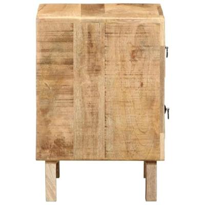 Nachtkastje 40x32x46 cm massief ruw mangohout