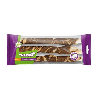Braaaf Rawhide Twister Lam & Vis (3 st.) - 21 cm Braaaf Rawhide Twister Lam & Vis (3 st.) - 21 cm