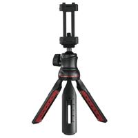 Hama Mobiele telefoon statief met Bluetooth afstandsbediening (selfiestick, camerastatief met mobiele telefoonhouder, reisstatief met 3D-kogelgewricht, 1/4 inch schroefdraad voor smartphone en - thumbnail