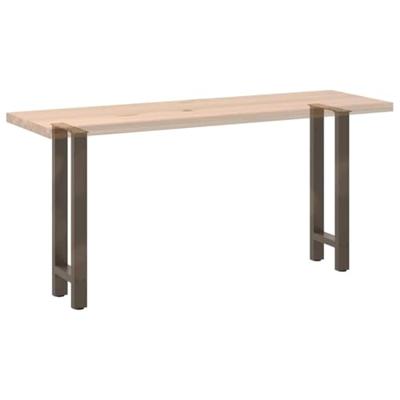 Console tafelpoten 2 st 28x(72-73) cm staal naturel