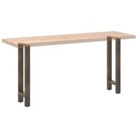 Console tafelpoten 2 st 28x(72-73) cm staal naturel - thumbnail