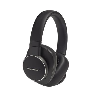 Harman Kardon Fly ANC hoofdtelefoon met ruisonderdrukking, draadloos, met geïntegreerde Google Assistant en Amazon Alexa, Bluetooth-streaming, tot 20 uur speeltijd