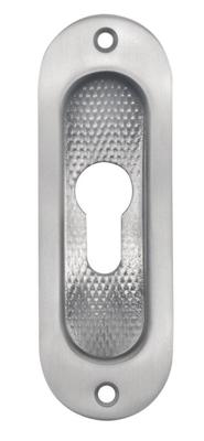 Schuifdeurkom ovaal rvs mat PC