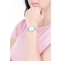 Fossil ES4432 Quartz Armbandhorloge Vrouw Zilver, Wit - thumbnail