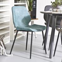 By-Boo Eetkamerstoel 'Seashell', kleur Blauw - thumbnail