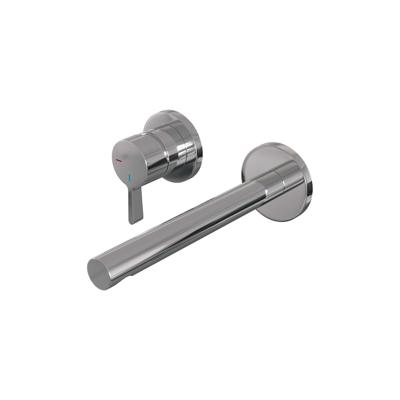 Brauer Chrome Edition Inbouw Wastafelmengkraan met Rechte Uitloop en Rozetten Model E2 Chroom