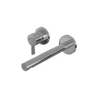 Brauer Chrome Edition Inbouw Wastafelmengkraan met Rechte Uitloop en Rozetten Model E2 Chroom - thumbnail