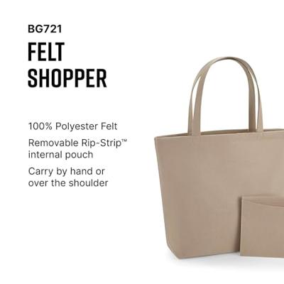 Atlantis BG721 Felt Shopper - Sand - 49 x 39 x 13,5 cm