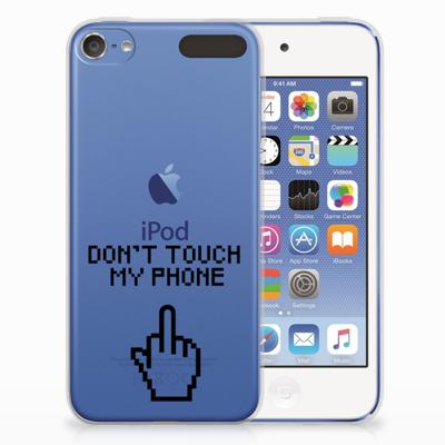 Apple iPod Touch 5 | 6 Silicone-hoesje Finger Don't Touch My Phone Apple iPod Touch 5 | 6 Silicone-hoesje Finger Don't Touch My Phone