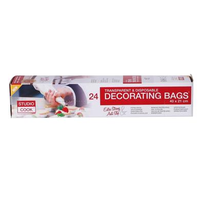 Basic Studio cook decoratie wegwerp spuitzakken 24 stuks