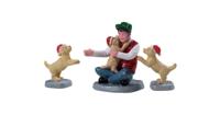 New puppies set of 3 kerstfiguur LEMAX - Lemax - thumbnail