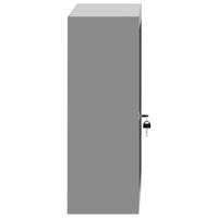 Gereedschapskast met plank Zwart en grijs 50 x 20 x 55 cm - thumbnail